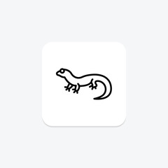 Fat Tailed Gecko, vector, pixel perfect, illustrator file