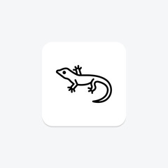 Fototapeta premium Fence Lizard, vector, pixel perfect, illustrator file
