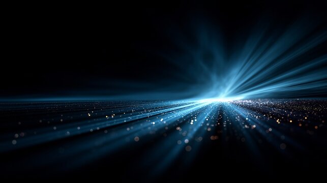 Blue Radiant Light Rays