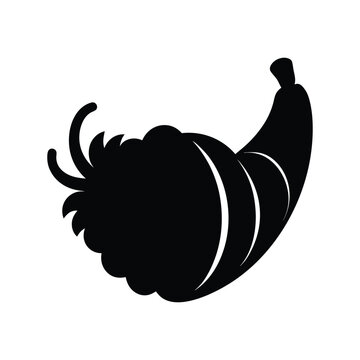 recommend clip art: Thanksgiving Cornucopia Vector Silhouette