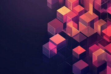 Obraz premium Abstract Geometric Cubes Background