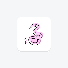 Fototapeta premium Rattlesnake, vector, pixel perfect, illustrator file