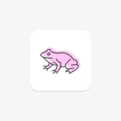 Spadefoot Toad, vector, pixel perfect, illustrator file