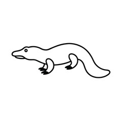 vector illustration of a polar bear