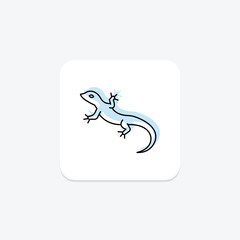 Western Fence Lizard, vector, pixel perfect, illustrator file