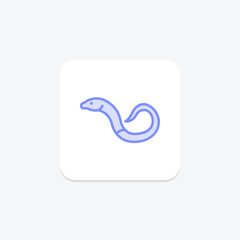 Fototapeta premium Legless Lizard, vector, pixel perfect, illustrator file