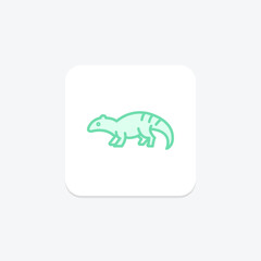 Armadillo Lizard, vector, pixel perfect, illustrator file