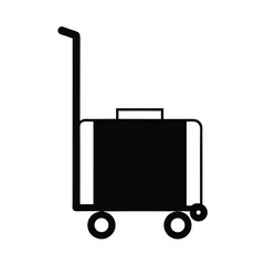 Obraz premium trolley icon vector illustration