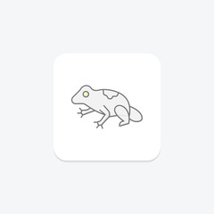 Poison Dart Frog, vector, pixel perfect, illustrator file