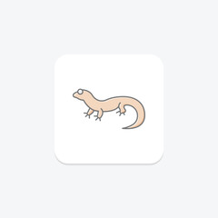 Fat Tailed Gecko, vector, pixel perfect, illustrator file