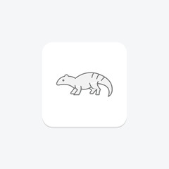 Armadillo Lizard, vector, pixel perfect, illustrator file