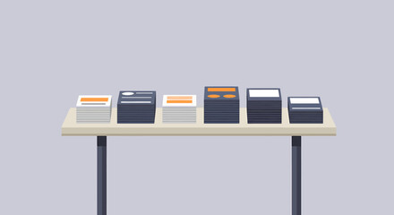 Pixelated Technology Devices On Light Table
