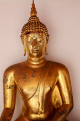 Golden Buddha Statue in a temple.