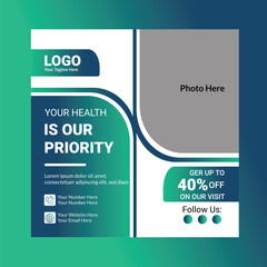 health care social media post design