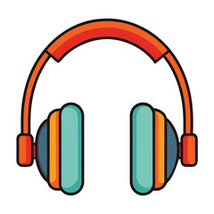 headphone vector image on white background