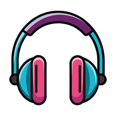 headphone vector image on white background