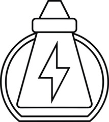 Energy Drink Bottle Icon Graphic Design