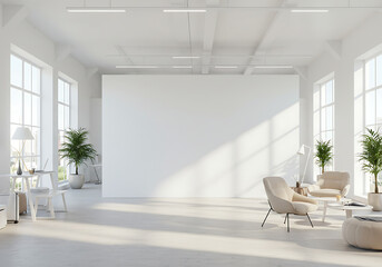 Fototapeta premium White Room Interior Design