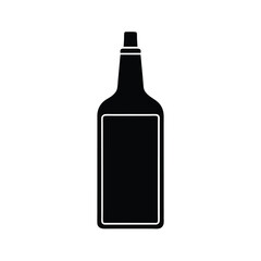 wine bottle vector illustration