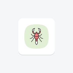 Emperor Scorpion, vector, pixel perfect, illustrator file