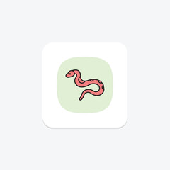Fototapeta premium Burmese Python, vector, pixel perfect, illustrator file