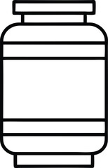 Supplement Jar Icon Outline Design