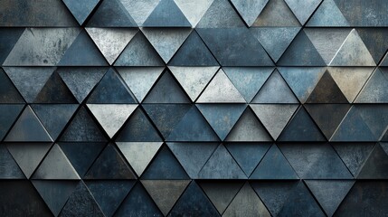 Abstract geometric pattern of dark triangles (5)