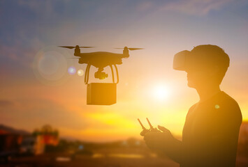 Drone delivery technology sunset