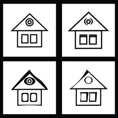 house icons set
