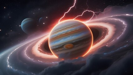 Obraz premium planet in space Jupiter