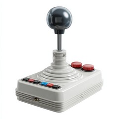 Retro joystick controller with a sleek design.  A classic gaming device, perfect for nostalgia.