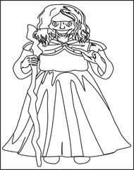 Gouts Coloring Page For Kids And Adults.