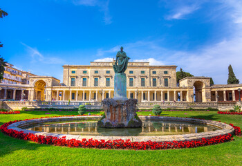 view of Kerkyra, capital of Corfu island, Greece