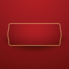 Happy Chinese new year 2026. Chinese new year banner for show product. Greeting card. China frame with lantern on red background.