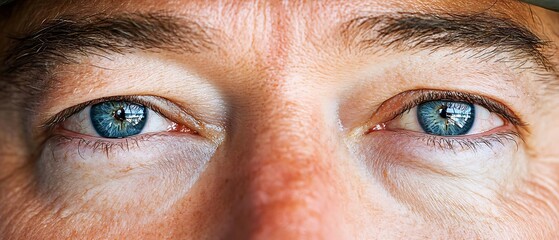 Close-up of a man's eyes