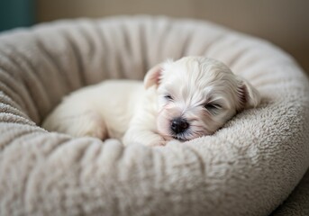 Sweet Puppy Dreaming: A Soft, Serene Pet Portrait