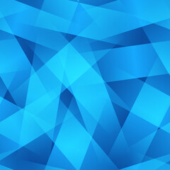 Overlapping abstract translucent blue geometry