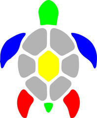 COLORED TORTOISE BACKGROUND
