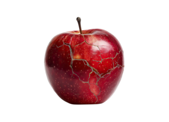 Injured Red Apple