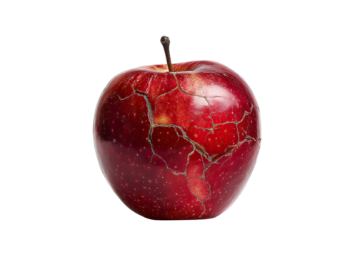 Injured Red Apple