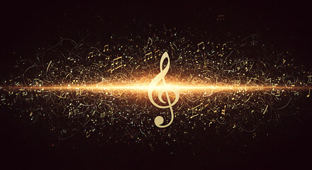 treble clef and notes