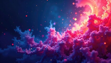 Fluid swirling nebula-like pattern, ideal for product displays, galaxy, space