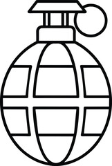 Hand Grenade Icon Military Weapon Danger