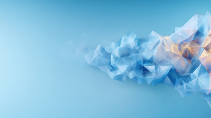 Abstract geometric light blue polygonal background with gradient effect and subtle low poly shapes on white to teal transition. 66524529 1