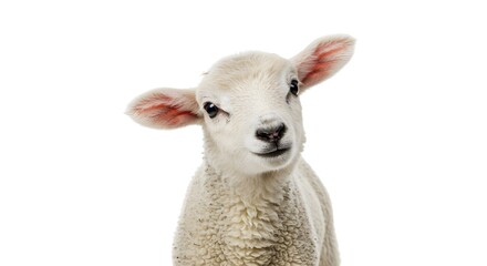 Obraz premium lamb, lambling, sheep, Curious Lambling Close-up