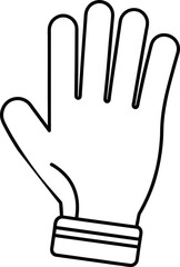 Hand Glove Icon Outline Design