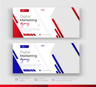 Digital Marketing Agency Facebook Cover Photo Design and Corporate Business Social Media Instagram post template