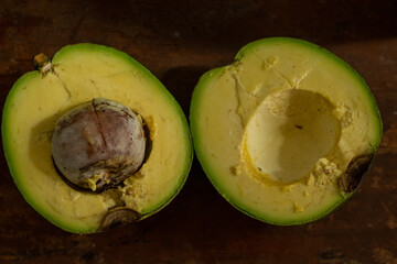 avocado cut in half