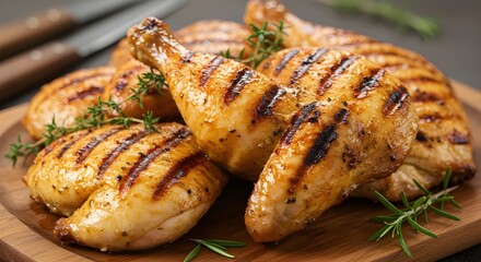 Grilled chicken.