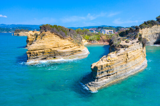 Famous Canal D'amour in Sidari - Corfu island, Greece